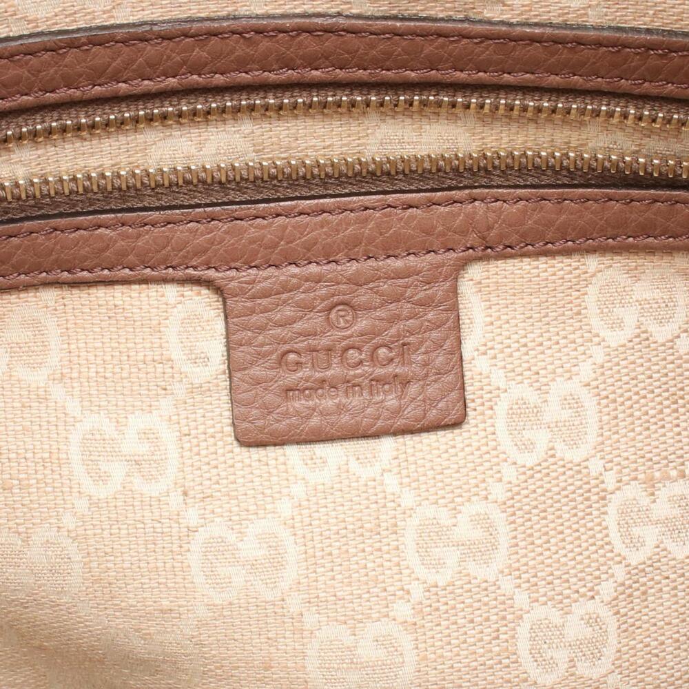 GUCCI Authentic Pink Leather Bamboo Shoulder Bag - Picture 4 of 8